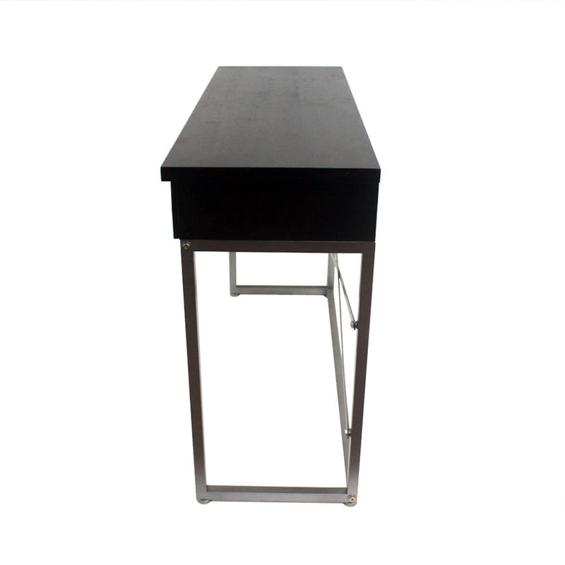 Tables Console Table with Storage - 16" x 45" x 32" Charcoal, 3 Drawer - Console Table HomeRoots