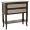 Tables Console Table with Storage - 32" X 13" X 33" Black W/ Gray MDF, Wood Console Table with a Shelf and Drawers HomeRoots