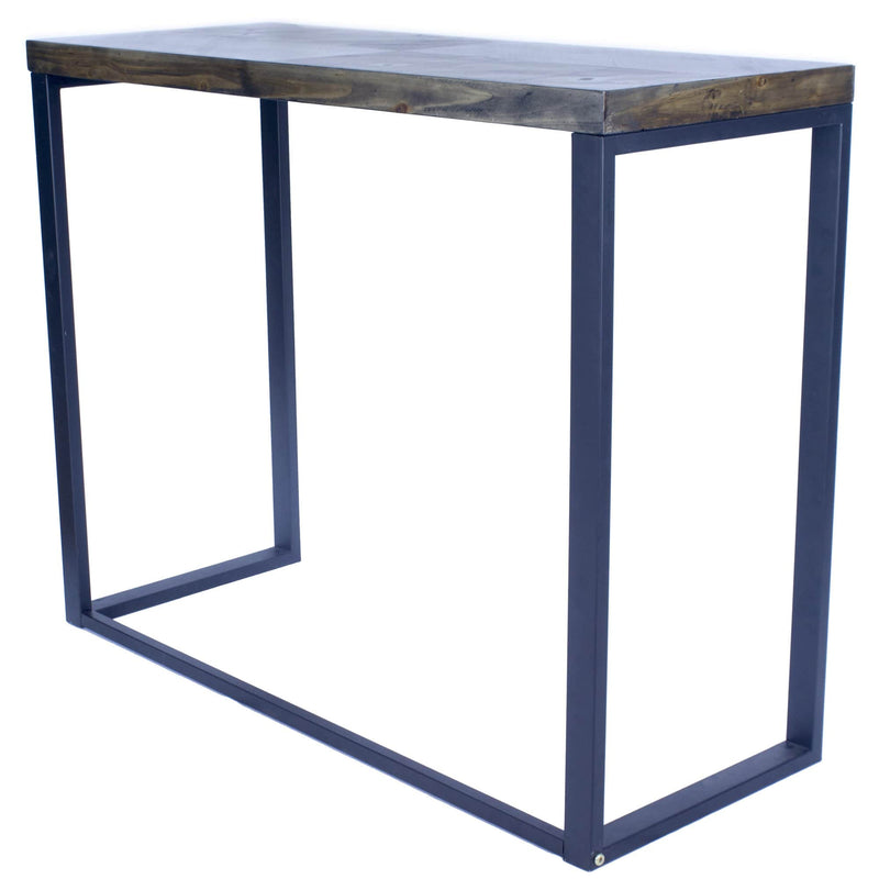 Tables Console Tables - 41'.25" X 16" X 30" Grey Metal, Wood, MDF Modern Industrial Wood Console Table HomeRoots