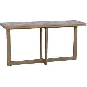 Tables Console Tables - 60" x 18" x 30" Wood Cream and Gold Contemporary Console Table HomeRoots