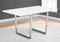 Tables Dining Room Table Sets - 35'.5" x 59" x 30'.25" White, Particle Board, Metal - Dining Table HomeRoots