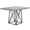 Tables Dining Room Table Sets - 36" x 48" 31" Grey/Black, Reclaimed Wood, Particle Board and Metal - Dining Table HomeRoots