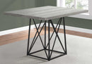 Tables Dining Room Table Sets - 36" x 48" 31" Grey/Black, Reclaimed Wood, Particle Board and Metal - Dining Table HomeRoots