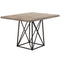 Tables Dining Room Table Sets - 36" x 48" x 31" Dark Taupe, Particle Board, Metal - Dining Table HomeRoots