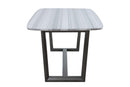 Tables Dining Room Table Sets - 40" X 72" X 30" Marble Gray Oak Wood Marble Dining Table HomeRoots