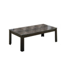 Tables Dining Room Table Sets - Black Grey Marble-Look Top Table Set - 3Pcs Set HomeRoots