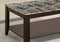 Tables Dining Room Table Sets - Cappuccino Marble-Look Top Table Set - 3Pcs Set HomeRoots