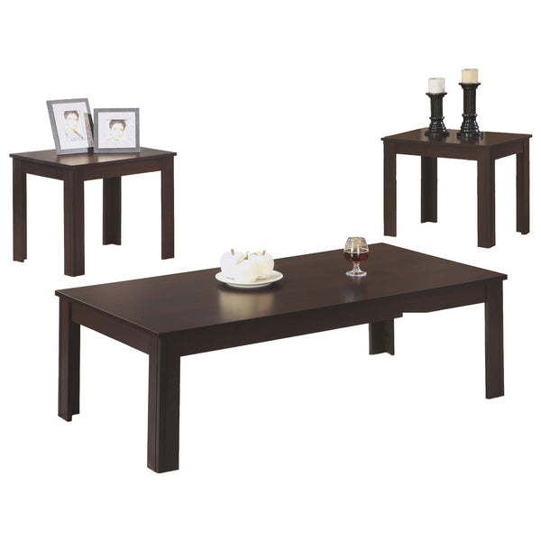 Tables Dining Room Table Sets - Cappuccino Table Set - 3Pcs Set HomeRoots