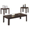 Tables Dining Room Table Sets - Cappuccino Table Set - 3Pcs Set HomeRoots