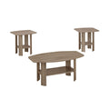 Tables Dining Room Table Sets - Dark Taupe Table Set - 3Pcs Set HomeRoots