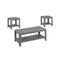 Tables Dining Room Table Sets Grey Table Set 3Pcs Set 6097 HomeRoots