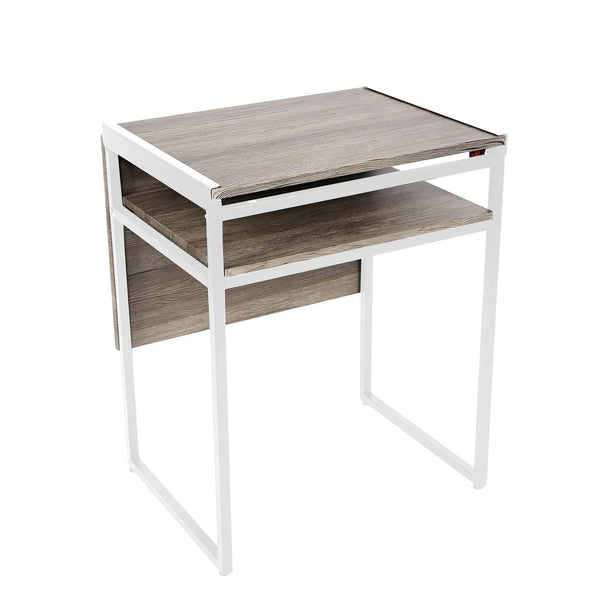 Tables Dining Room Tables - 29.9" X 35.4" X 23.6" White Small Space Desk and Dining Table HomeRoots