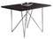 Tables Dining Room Tables - 31'.5" x 47'.5" x 30" Cappuccino, Hollow-Core, Particle Board, Metal - Dining Table HomeRoots