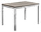 Dining Room Tables - 31'.5" x 47'.5" x 30" Dark Taupe, Hollow-Core, Particle Board, Metal - Dining Table