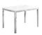 Tables Dining Room Tables - 31'.5" x 47'.5" x 30" White, Particle Board, Metal - Dining Table HomeRoots