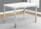 Tables Dining Room Tables - 31'.5" x 47'.5" x 30" White, Particle Board, Metal - Dining Table HomeRoots