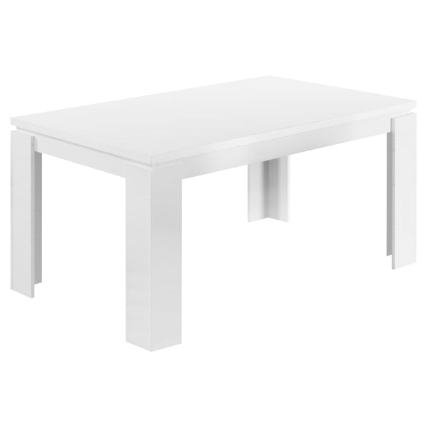 Tables Dining Room Tables - 35'.5" x 59" x 30" White, Particle Board, Hollow Core and MDF - Dining Table HomeRoots