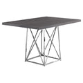 Tables Dining Room Tables - 36" x 48" 31" Grey, Particle Board ad Chrome Metal - Dining Table HomeRoots