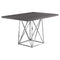 Tables Dining Room Tables - 36" x 48" 31" Grey, Particle Board ad Chrome Metal - Dining Table HomeRoots