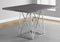 Tables Dining Room Tables - 36" x 48" 31" Grey, Particle Board ad Chrome Metal - Dining Table HomeRoots