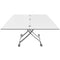 Tables Dining Room Tables - 39.5" X 29.5" X 29.5" High Gloss White Transforming Coffee and Dining Table HomeRoots