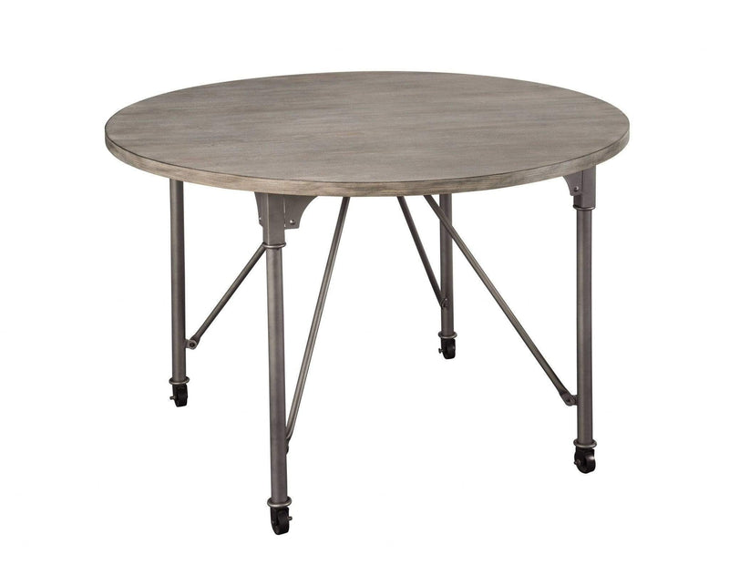 Tables Dining Room Tables - 45" X 45" X 30" Gray Oak And Sandy Gray Dining Table HomeRoots