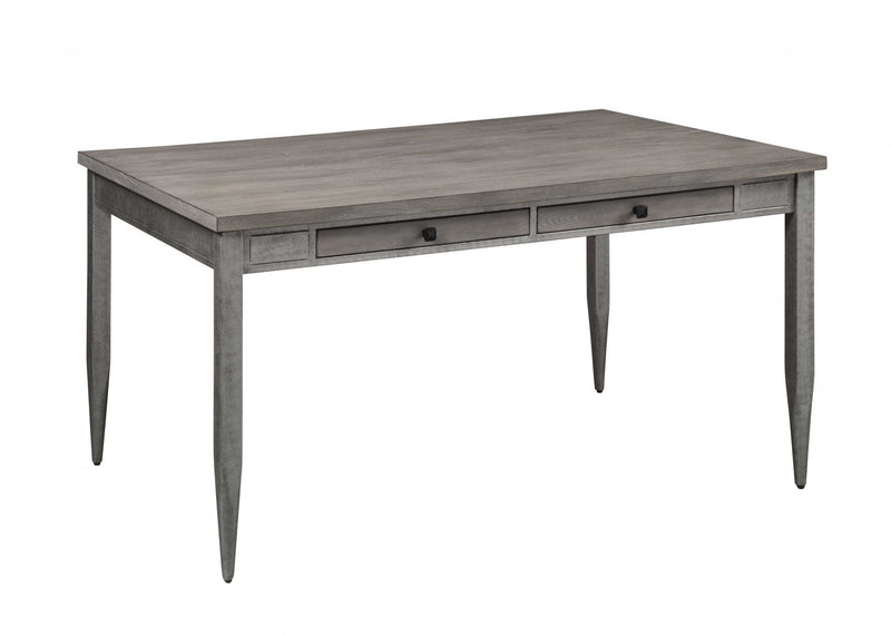 Tables Dining Room Tables - 60" X 36" X 30" Gray Oak And Antique Gray Dining Table HomeRoots