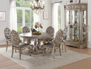 Tables Dining Room Tables - 60" X 60" X 30" Antique Champagne Dining Table HomeRoots