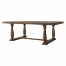 Tables Dining Room Tables - 84" X 42" X 30" Weathered Oak Dining Table HomeRoots