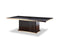 Tables Dining Table Set - 30" Black Crocodile and Rose gold Dining Table HomeRoots