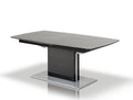 Tables Dining Table Set - 30" Black Crocodile MDF, Hardwood, and Metal Dining Table HomeRoots