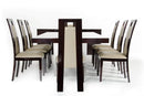 Tables Dining Table Set - 30" Ebony High Gloss MDF and Steel Dining Table HomeRoots