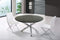 Tables Dining Table Set - 30" Glass and Steel Round Dining Table HomeRoots