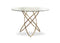 Tables Dining Table Set - 30" Rose gold Stainless Steel and Glass Dining Table HomeRoots