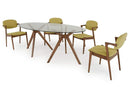 Tables Dining Table Set - 30" Wood and Glass Oval Dining Table HomeRoots