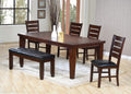 Tables Dining Table Set - 48-66" X 42" X 30" Cherry Dining Table HomeRoots