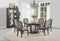 Tables Dining Table Set - 54" X 54" X 30" Tobacco Marble Dining Table HomeRoots