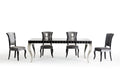 Tables Dining Tables - 30" Black Lacquer MDF Dining Table HomeRoots