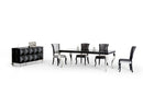 Tables Dining Tables - 30" Black Lacquer MDF Dining Table HomeRoots