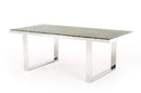 Tables Dining Tables - 30" Wood Mosaic, Steel, and Glass Dining Table HomeRoots