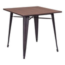 Tables Dining Tables - 31.9" X 31.9" X 29.5" Rusty Wood Dining Table HomeRoots