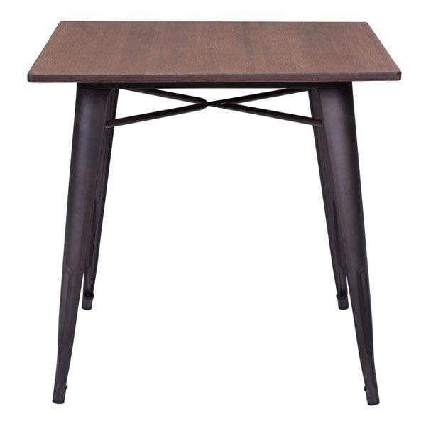 Tables Dining Tables - 31.9" X 31.9" X 29.5" Rusty Wood Dining Table HomeRoots