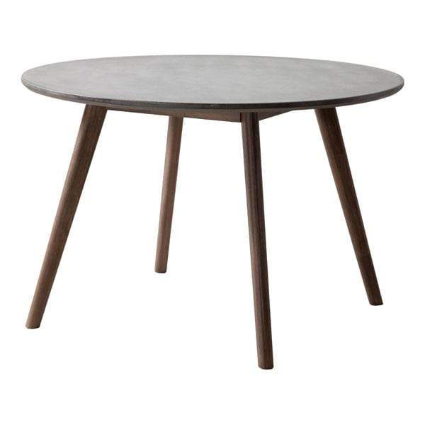 Tables Dining Tables - 45.3" X 45.3" X 29.5" Cement And Natural Dining Table HomeRoots