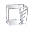 Tables End Tables - 15" x 23" x 24" Silver, Metal- End Table HomeRoots