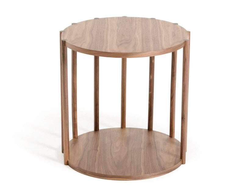 Tables End Tables - 19" Walnut Wood End Table HomeRoots