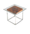 Tables End Tables - 20" Wood, Steel, and Glass Tree Root End Table HomeRoots