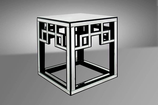 Tables End Tables - 26" Mirrored Glass and MDF End Table HomeRoots