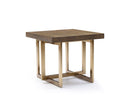 Tables End Tables - Modrest Pike Modern Elm & Antique Brass End Table HomeRoots