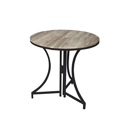 Tables Folding Table - 31.5" X 31.5" X 30" Black Round Folding Table HomeRoots