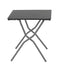 Tables Folding Table - Square Folding Table - 25.2 X 26.8 in - Basalt Steel Frame - Volcanic Finish Table Top HomeRoots